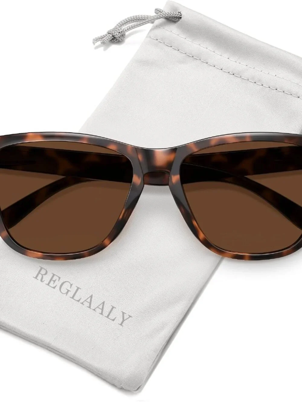 Polarized Retro Sunglasses for Men & Women – UV Protection, Tortoise Design